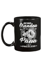 Load image into Gallery viewer, Being Grandpa Is An Honor Being Papa Is Priceless Mug
