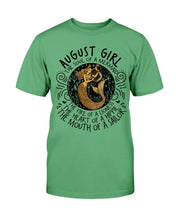 Load image into Gallery viewer, August Girl The Soul Of A Mermaid The Fire Of Lioness T-Shirt
