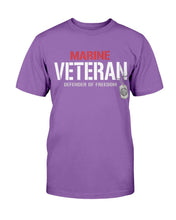 Load image into Gallery viewer, Marine Veterans Shirt Defender Of Freedom T-Shirt
