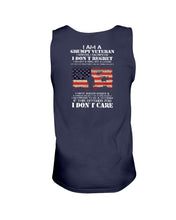 Load image into Gallery viewer, I Am A Grumpy Veteran I Don't Care Tank - Grumpy Veteran Shirt
