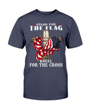 Load image into Gallery viewer, Stand For The Flag Kneel For The Cross T-Shirt
