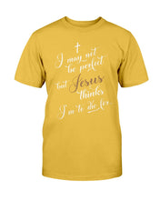 Load image into Gallery viewer, I May Not Be Perfect But Jesus Thinks I'm To Die For T-Shirt
