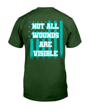 Load image into Gallery viewer, PTSD Awareness Shirt Not All Wounds Are Visible T-Shirt
