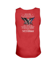 Load image into Gallery viewer, I Am A Man I Am Not A Hero I Am A Veteran Tank
