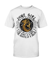 Load image into Gallery viewer, June Girl The Soul Of A Mermaid The Fire Of Lioness T-Shirt
