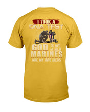 Load image into Gallery viewer, I Took A DNA Test God Is My Father Marines Are My Brothers T-Shirt
