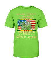 Load image into Gallery viewer, Never Forget The Way The Vietnam Veteran Was Treated Upon Return Never Again T-Shirt
