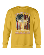 Load image into Gallery viewer, Stand For The Flag Kneel For The Cross Sweatshirt
