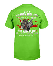 Load image into Gallery viewer, I Am A Grumpy Old Man - Too Old To Fight - Funny Veteran Dad Father T-Shirt
