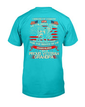 Load image into Gallery viewer, I Served My Country For My Children's My Future, I'm A Proud Veteran Grandpa T-Shirt
