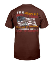 Load image into Gallery viewer, I'm A Grumpy Old Navy Veteran My Level Of Sarcasm T-Shirt

