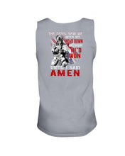 Load image into Gallery viewer, The Devil Saw Me With Head Down And Thought He'd Won Until I Said Amen Tank
