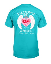 Load image into Gallery viewer, Daddy's Girl I Used To Be His Angel Now He's Mine T-Shirt

