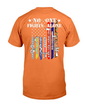 Load image into Gallery viewer, PTSD Awareness Shirt No One Fights Alone T-Shirt
